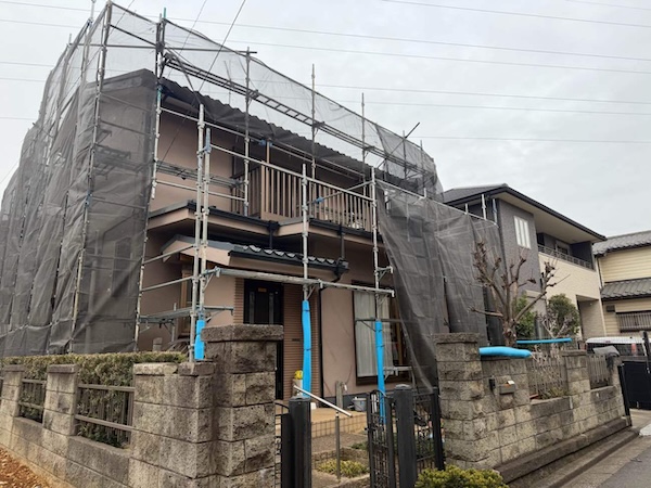 中野区S様足場設置