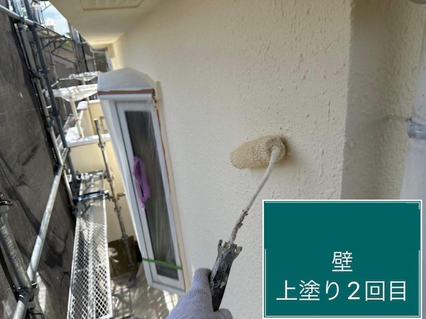 杉並区A様邸外壁上塗り2