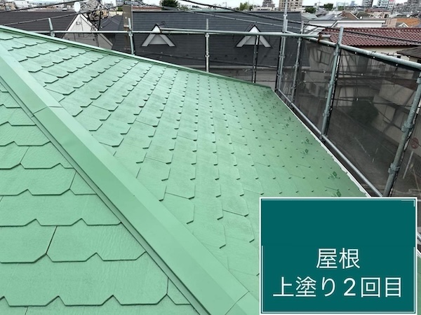 杉並区A様邸屋根上塗り2回目