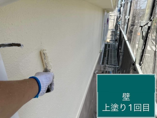 杉並区A様邸外壁上塗り1